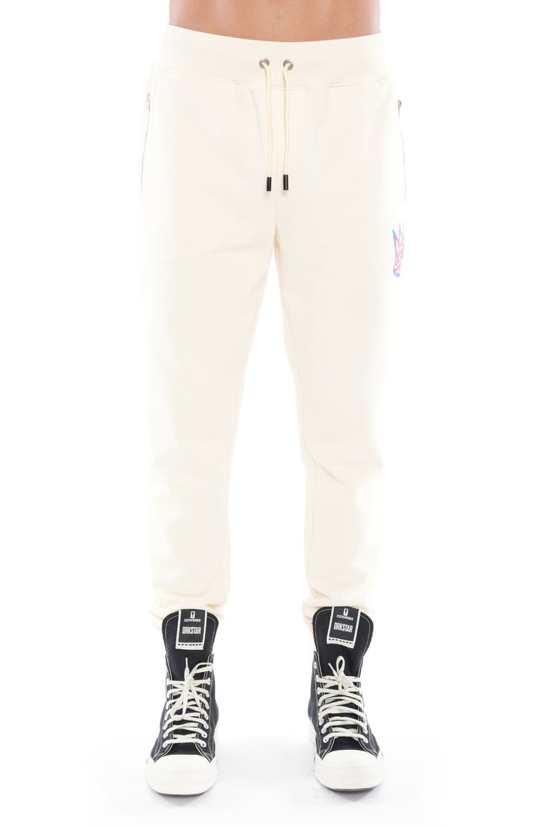 Cult of Individuality Cotton French Terry Sweatpants, Main, color, Winter White