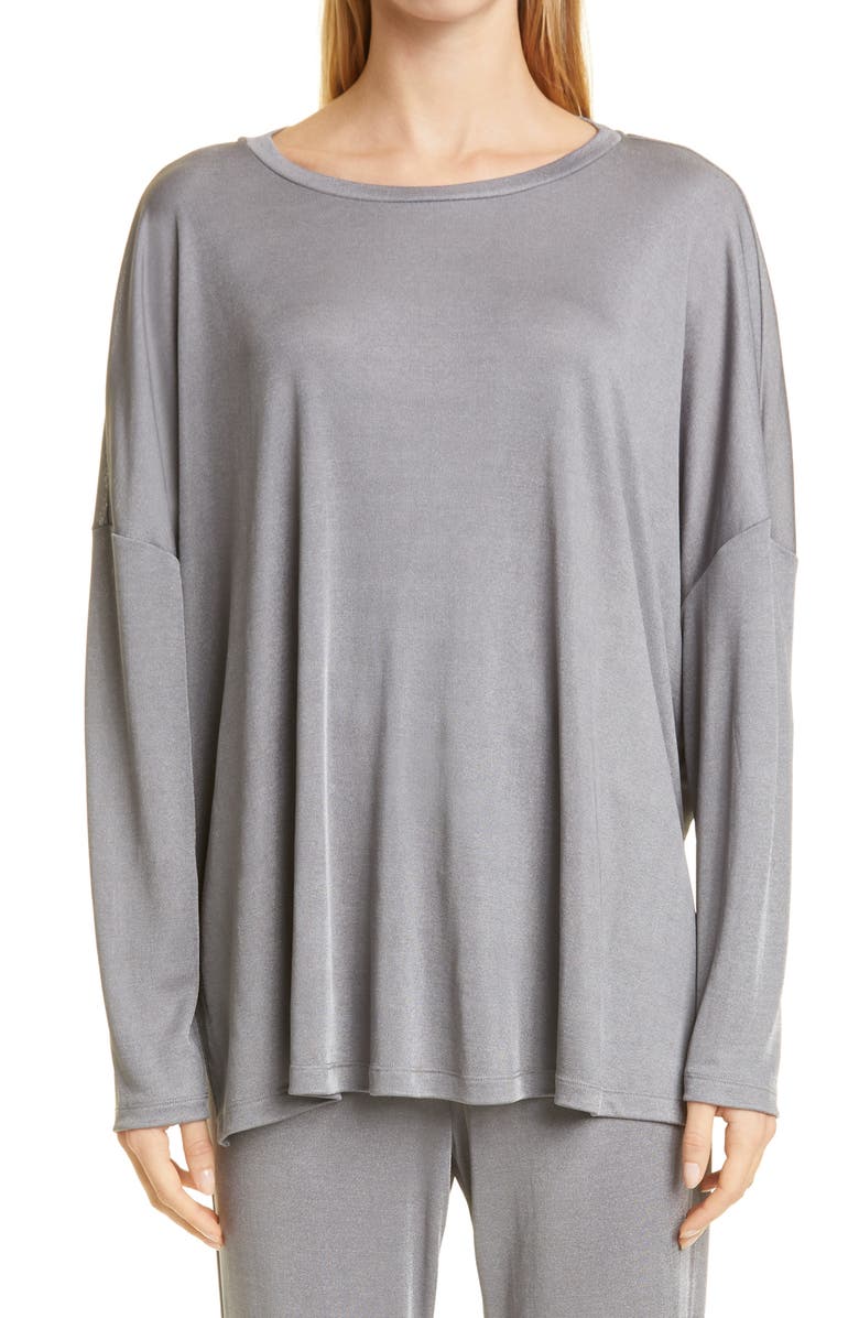Max Mara Leisure Gio Oversize Jersey Top, Main, color, 