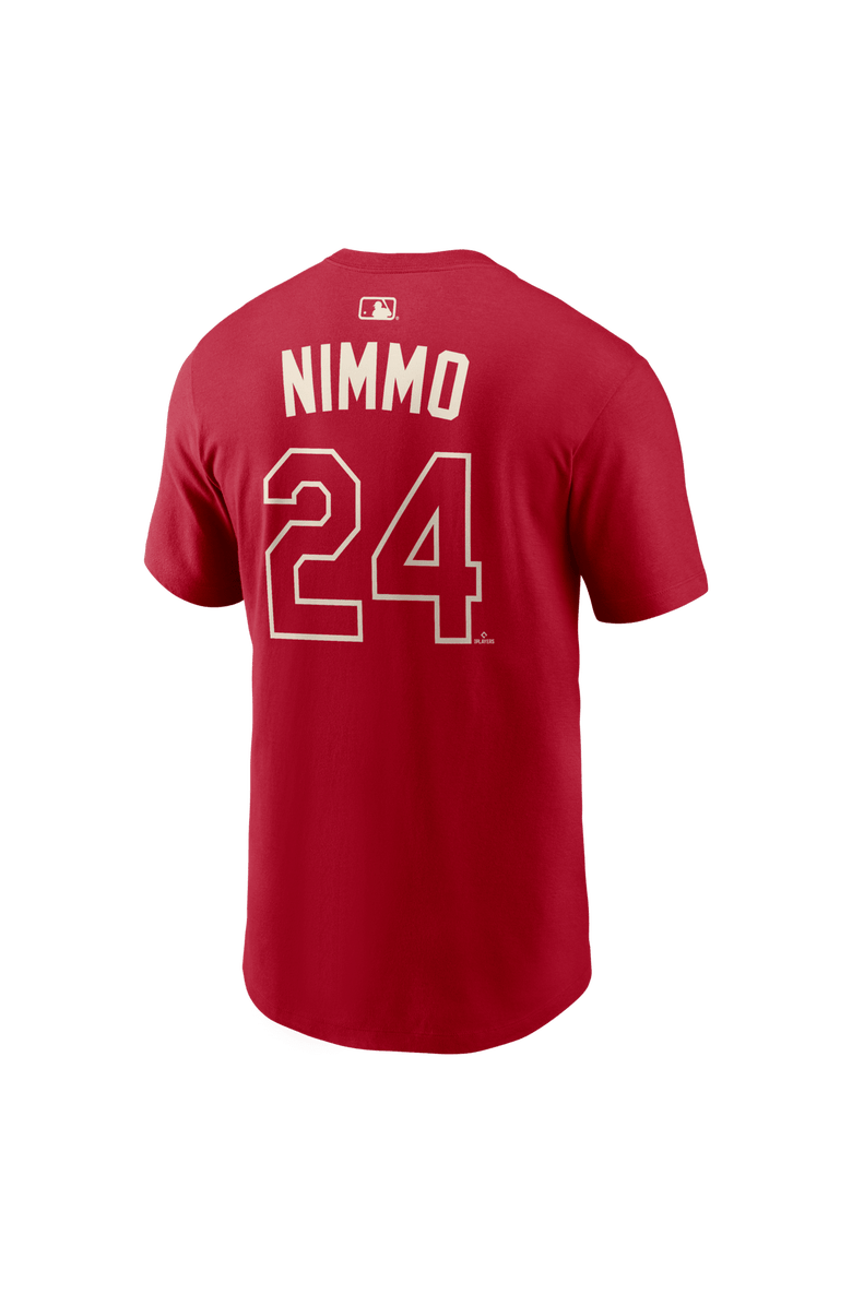 Nike Men's Nike Brandon Nimmo Red Texas Rangers 2026 City Connect Name & Number T-Shirt, Alternate, color, Red