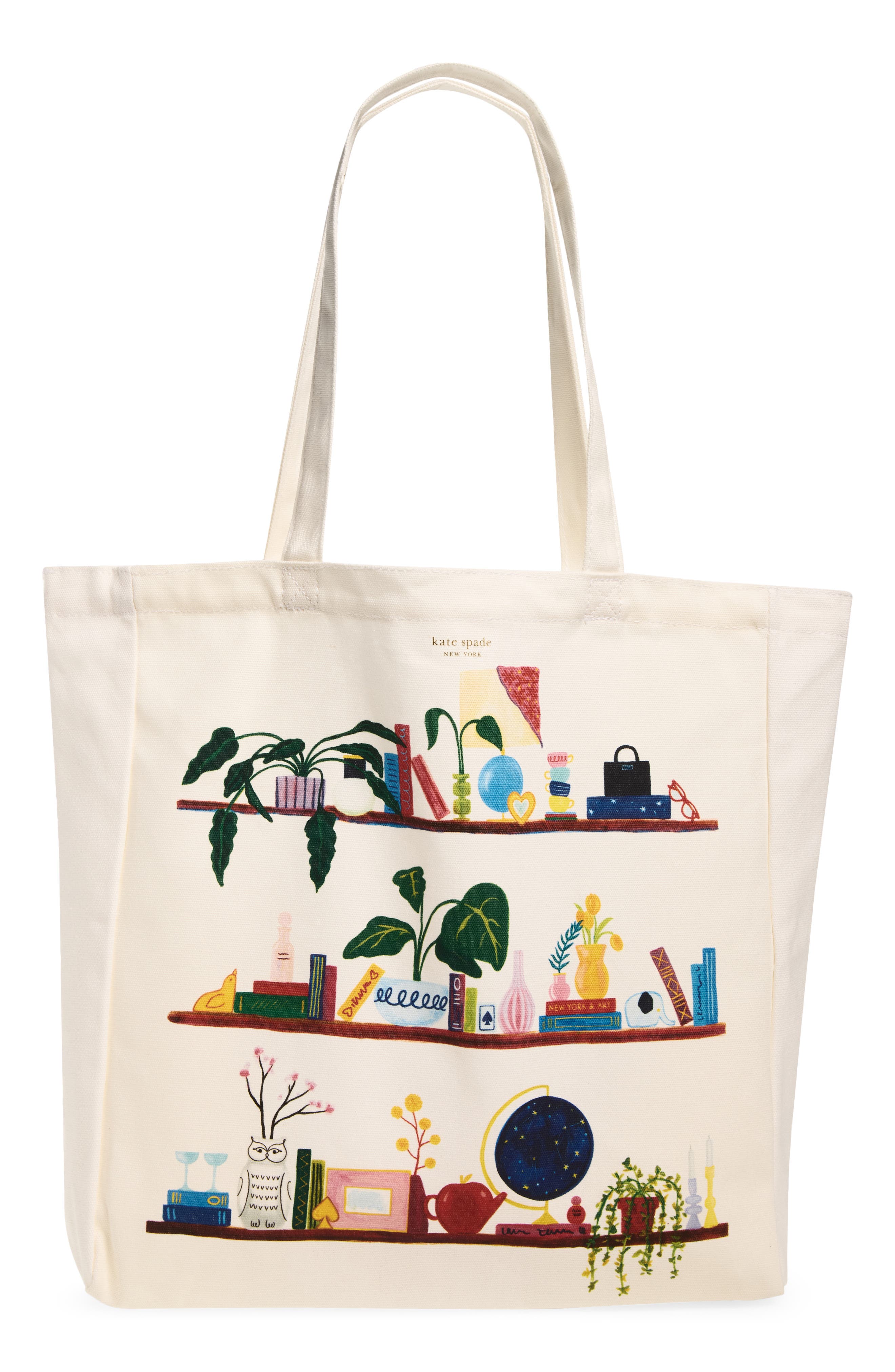 Library Canvas Book Tote