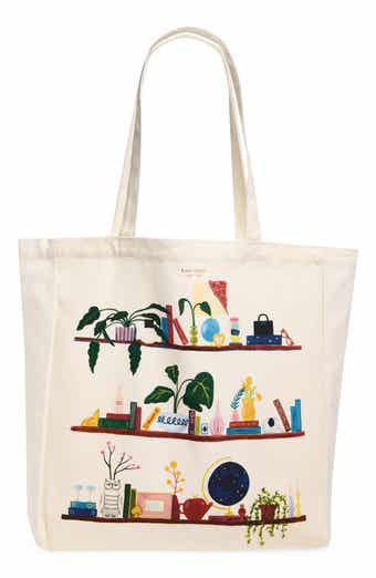 Library Canvas Book Tote