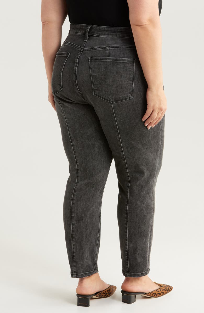 KUT from the Kloth Reese Fab Ab Seamed High Waist Ankle Slim Straight Leg Jeans, Alternate, color, Create