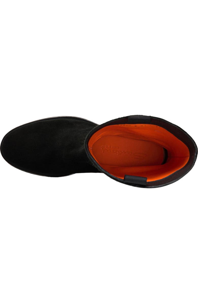 Santoni Suede boot, Alternate, color, Black