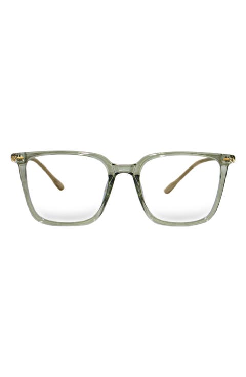 Frankie 62mm Square Blue Light Blocking Glasses