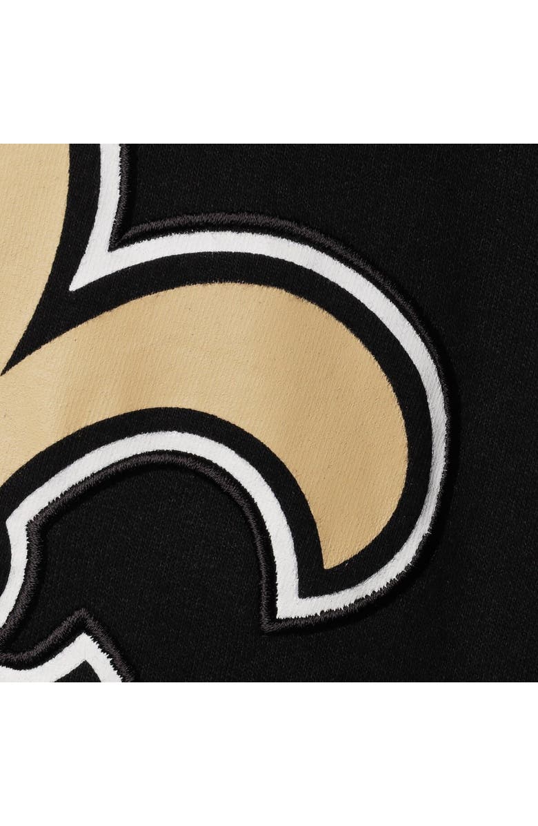 FANATICS Men's Fanatics Branded Black/Gray New Orleans Saints Big & Tall Block Party Pullover Hoodie, Alternate, color, 