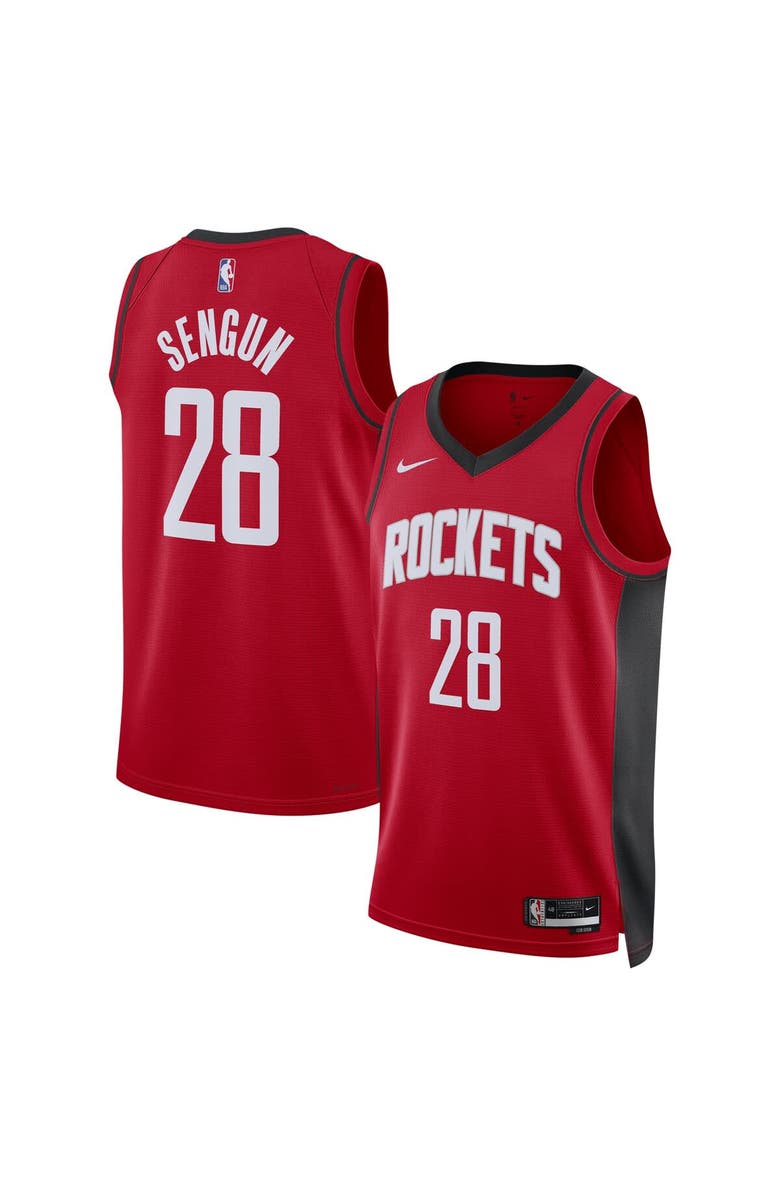 Nike Unisex Nike Alperen Sengun Red Houston Rockets Swingman Jersey - Icon Edition, Main, color, 