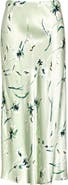 Rails Anya Floral Satin Midi Skirt