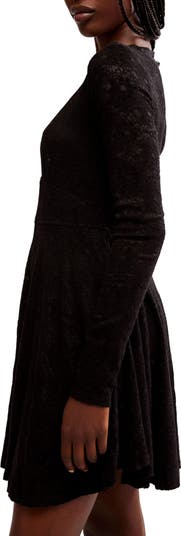 All Yours Lace Long Sleeve Minidress