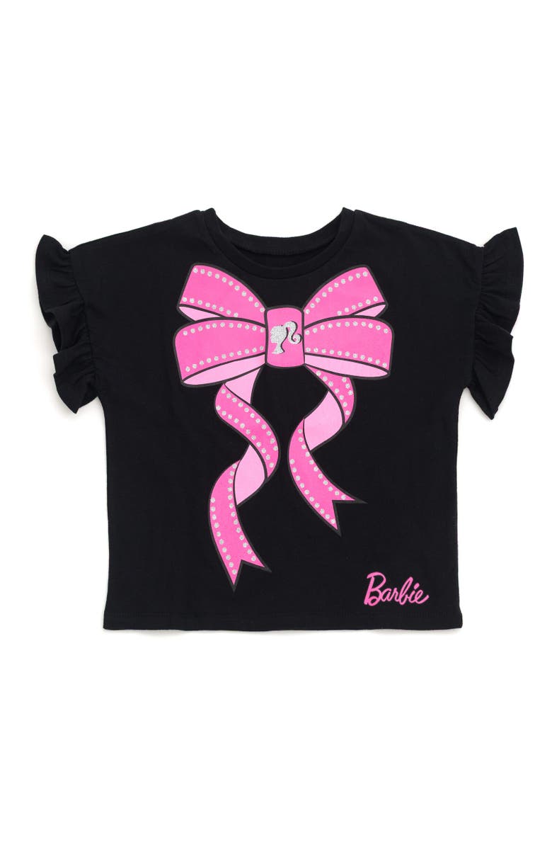 Barbie T-Shirt & Leggings Set, Alternate, color, Black / Hot Pink