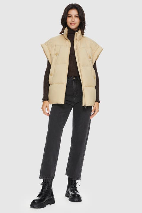 Oversized Sleeveless Classic Puffer Vest