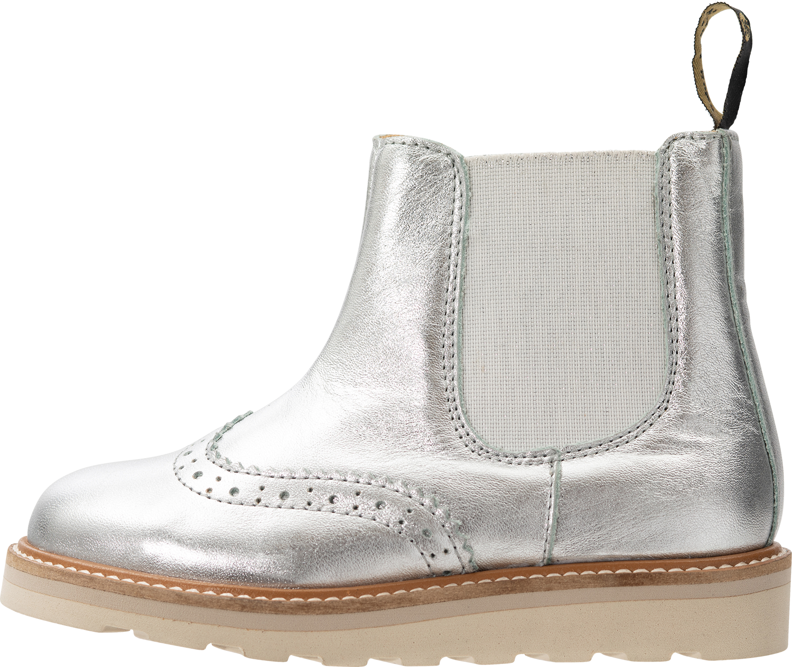 Young Soles Francis Kids Chelsea Boot, Alternate, color, Silver