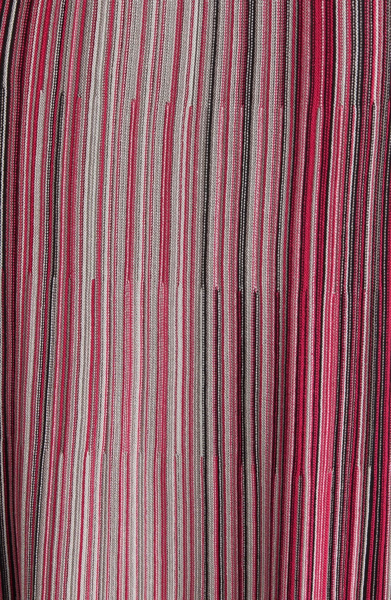 Ming Wang Pleated Stripe Sweater Skirt, Alternate, color, 