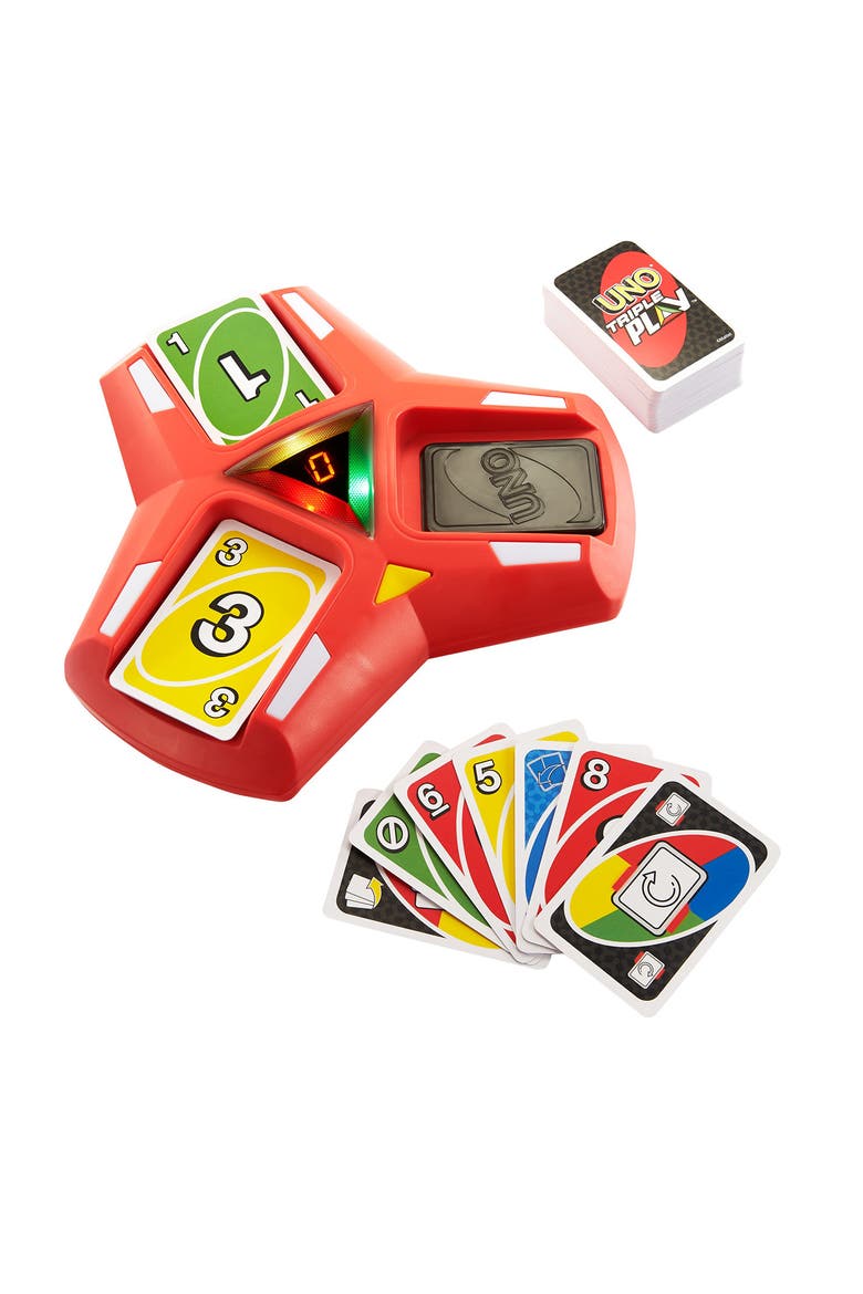 UNO® Triple Play Card Game, Main, color, MULTI