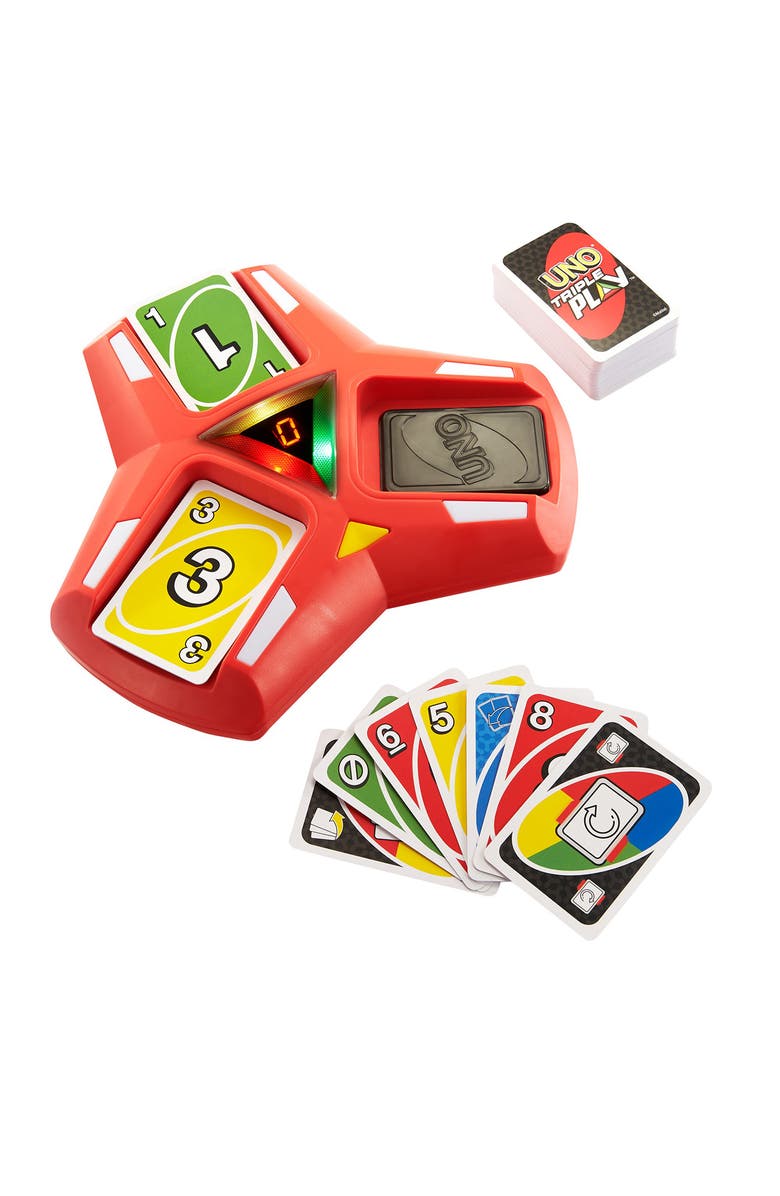Mattel UNO<sup>®</sup> Triple Play Card Game, Main, color, 