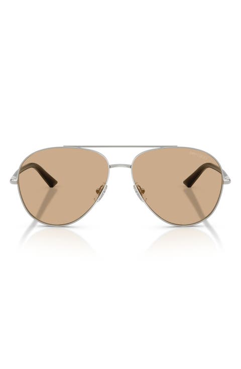 58mm Pilot Sunglasses