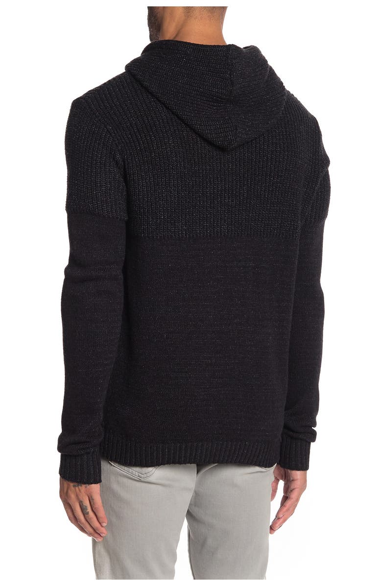 XRAY Contrast Knit Pullover Hoodie, Alternate, color, 