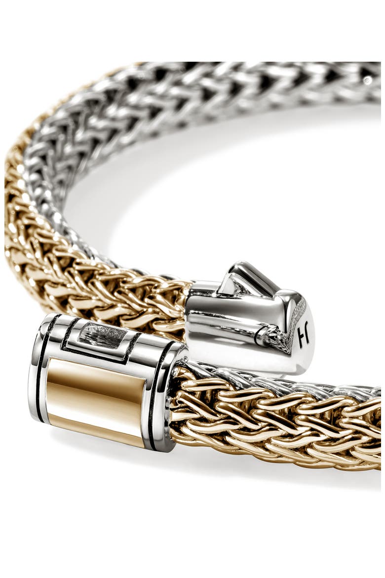 Icon Reversible Bracelet, 6.5mm, Alternate, color, SILVER AND GOLD