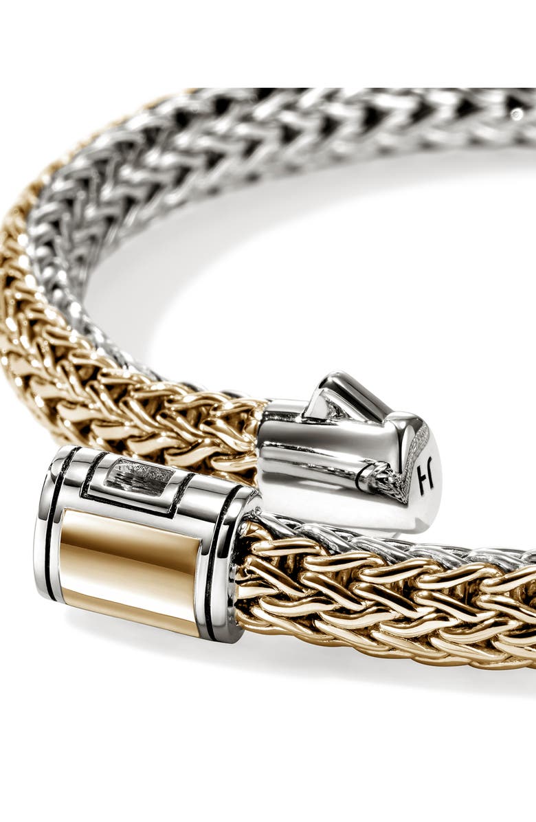 John Hardy Icon Reversible Bracelet, 6.5mm, Alternate, color, Silver And Gold