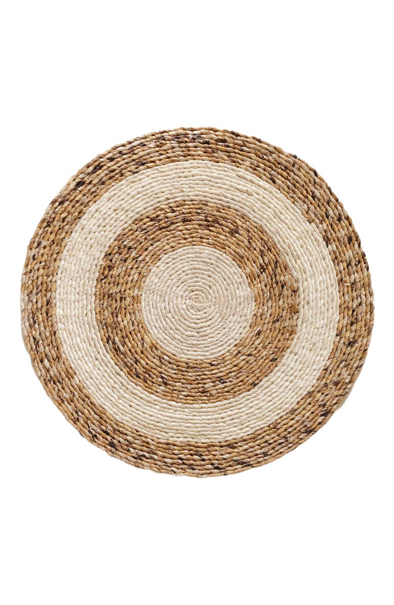 indego africa Natural Banana Leaf and Sisal Placemat, Alternate, color, Brown