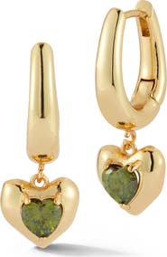 CHLOE AND MADISON Heart Hoop Earrings