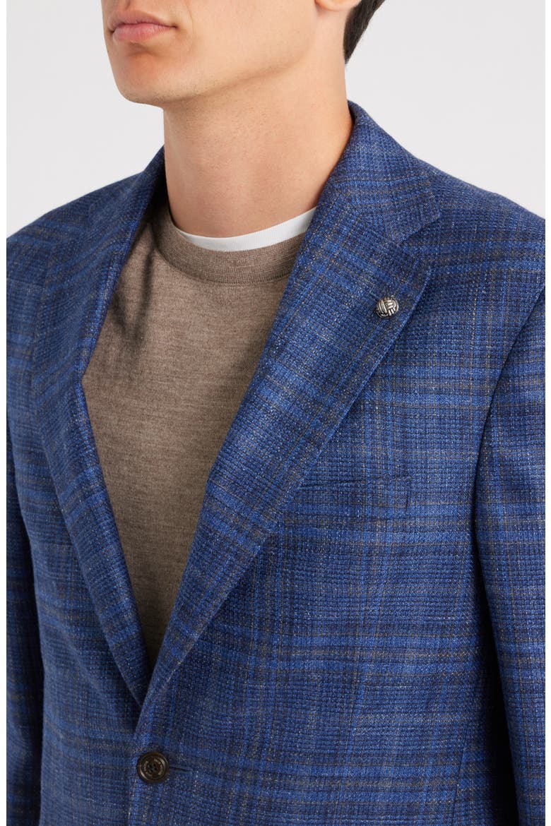 Midland Windowpane Sport Coat, Alternate, color, BLUE