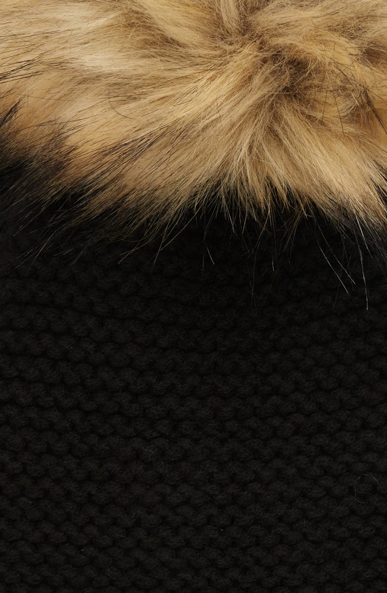 Kyi Kyi Wool Blend Beanie with Faux Fur Pompom, Alternate, color,