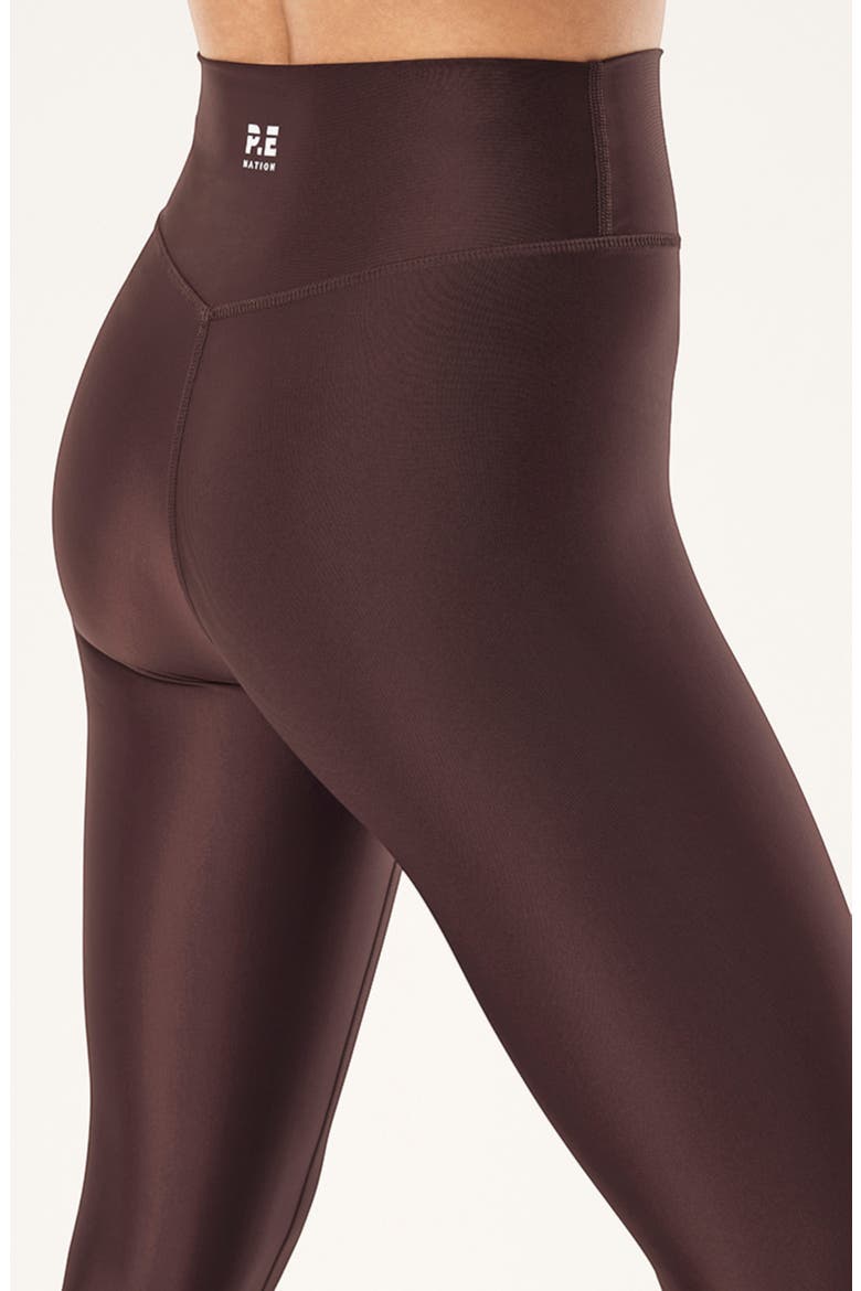 Fairmont Performance High Waist Leggings, Alternate, color, DARK PLUM SHINE