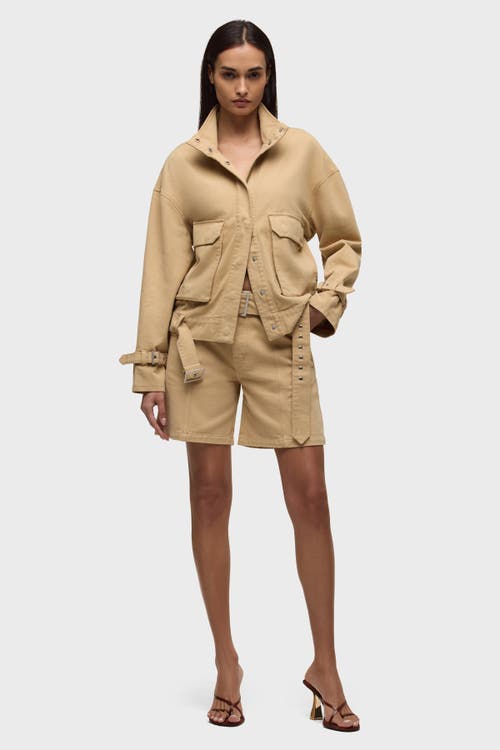Hudson Jeans Relaxed Utility Jacket In Brown