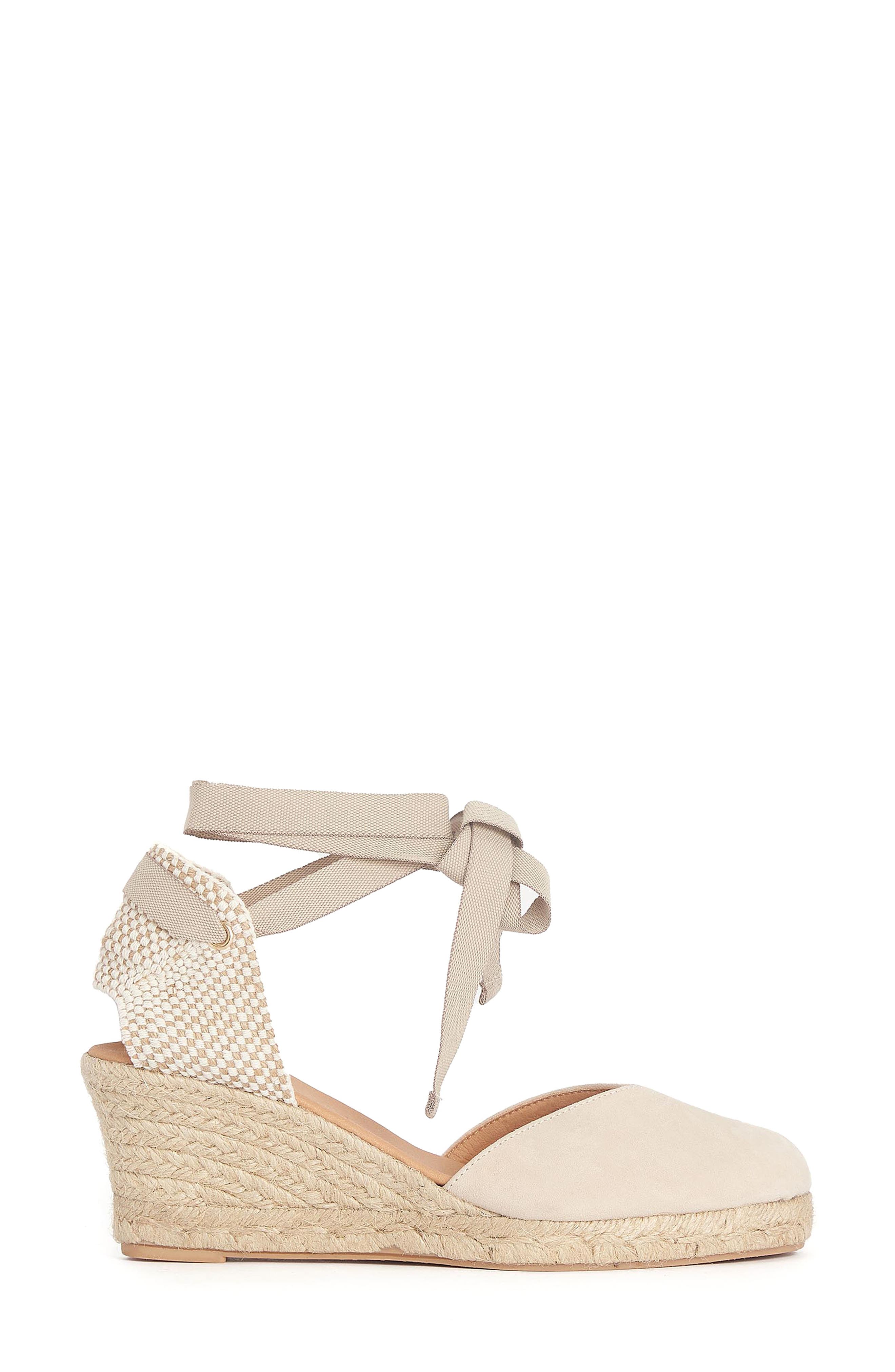 Barbour Juana Ankle Wrap Espadrille Wedge d'Orsay Pump, Alternate, color, 