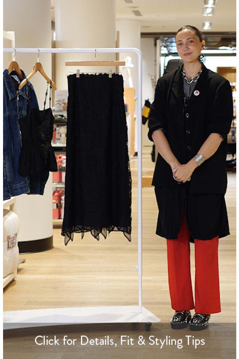 Lori Lace Midi Skirt video