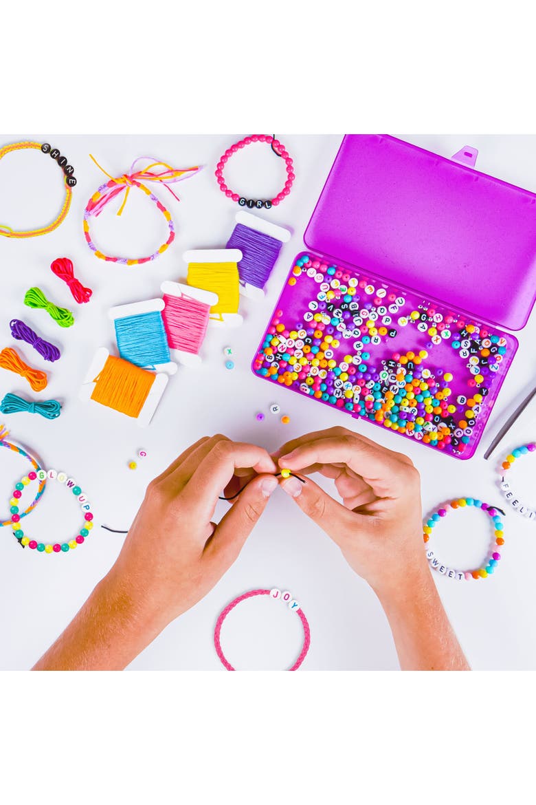Jewelry Design Kit Tell Your Story, 1500+ Alphabet Beads, Alternate, color, Multicolored