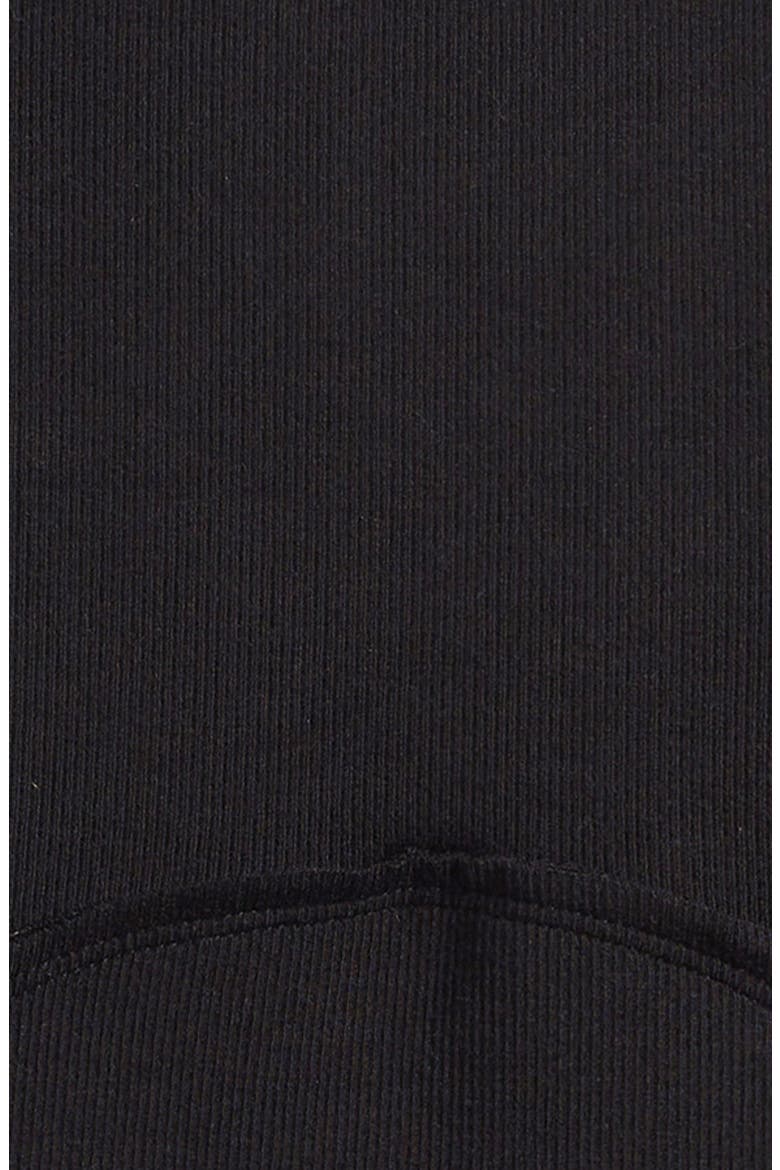 Kids' Rib Lapped Seam T-Shirt, Alternate, color, BLACK