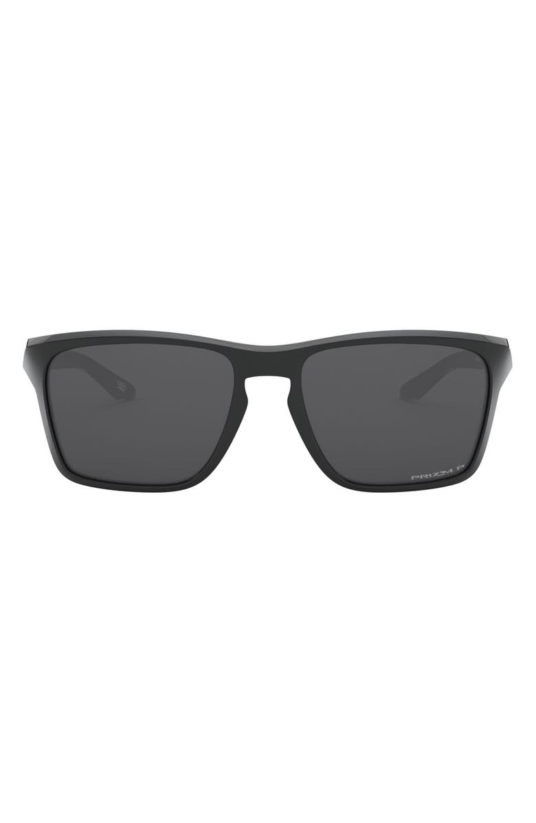 Oakley Sylas 58mm Prizm<sup>™</sup> Polarized Sunglasses, Main, color, Rubber Black