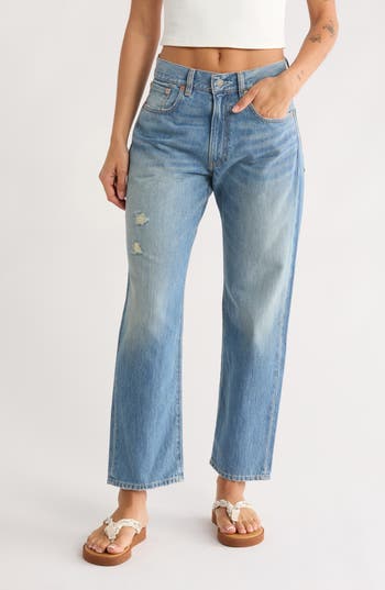 Denimist Lucy Straight Leg Boyfriend Jeans In Blue