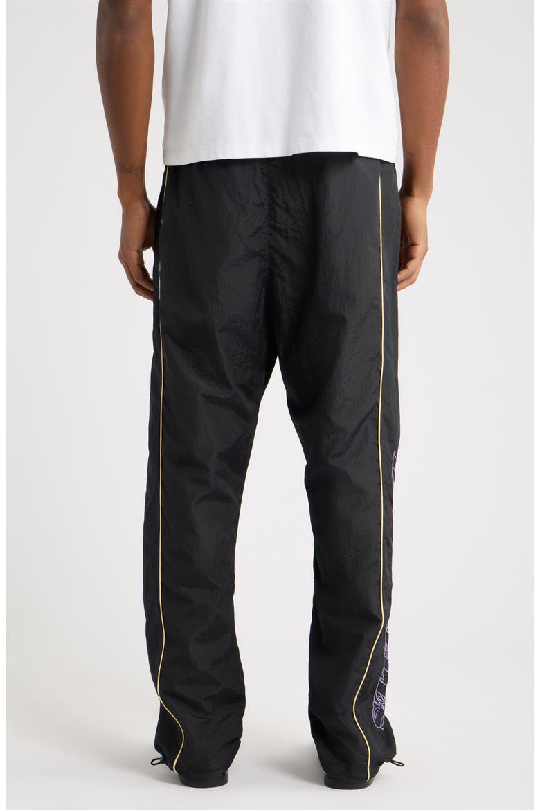 Lakers 90s Relaxed Track Pants, Alternate, color, BLACK