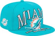 New Era Men's New Era Aqua Miami Dolphins  Oversized 59FIFTY Fitted Hat