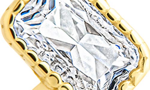 Sterling Forever Maevyn Cubic Zirconia Huggie Hoop Earrings In Gold