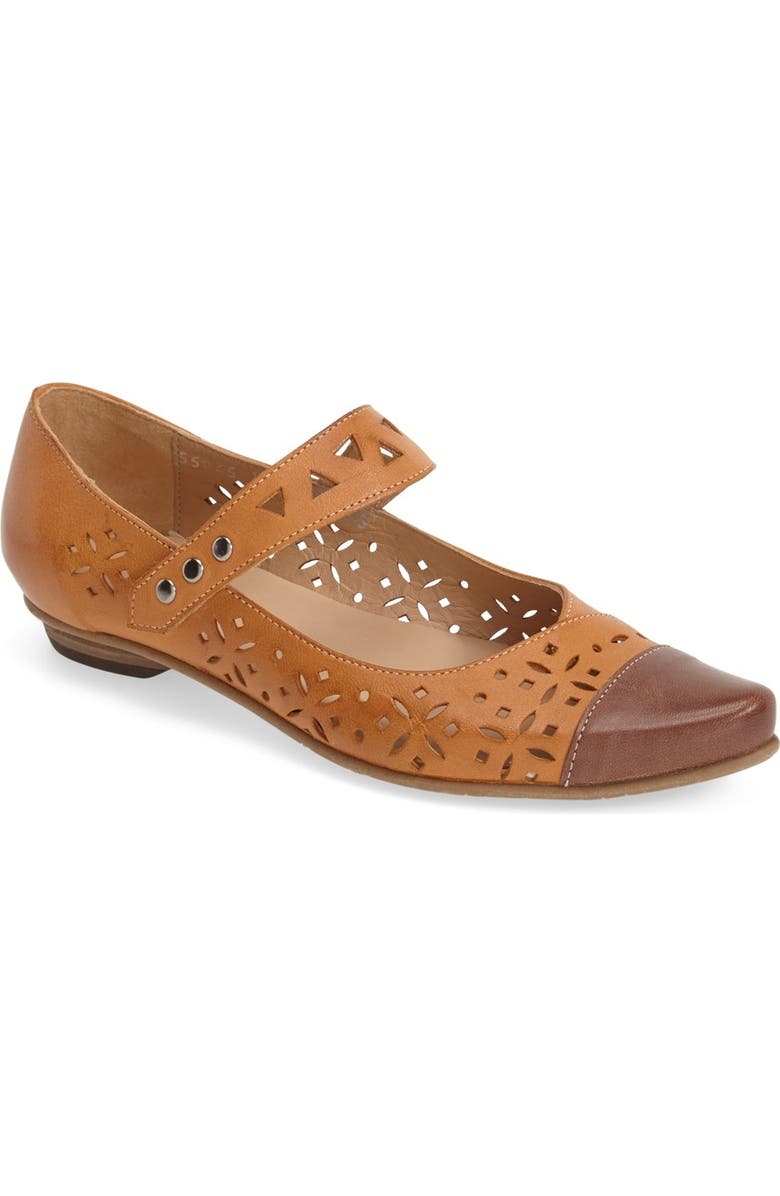 Fidji 'V209' Perforated Mary Jane Flat, Main, color,