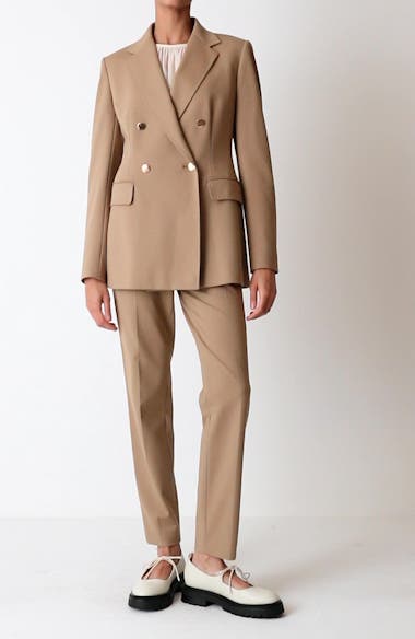 Max Mara Studio「TATIANA」ジャージー ダブルプレストブレザー Max Mara Studio Tatiana Double Breasted Stretch Jersey