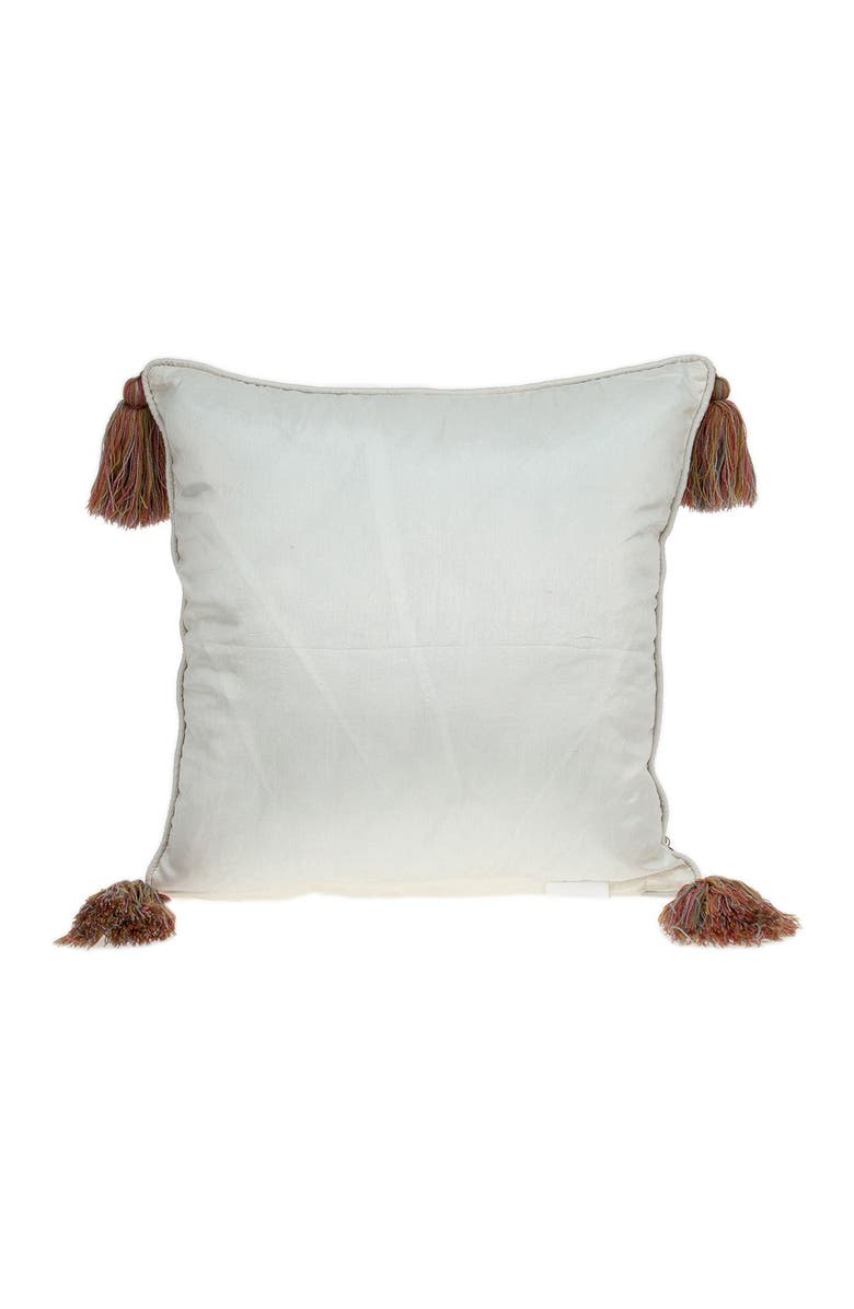 PARKLAND COLLECTION Heather Transitional White Throw Pillow, Alternate, color, White