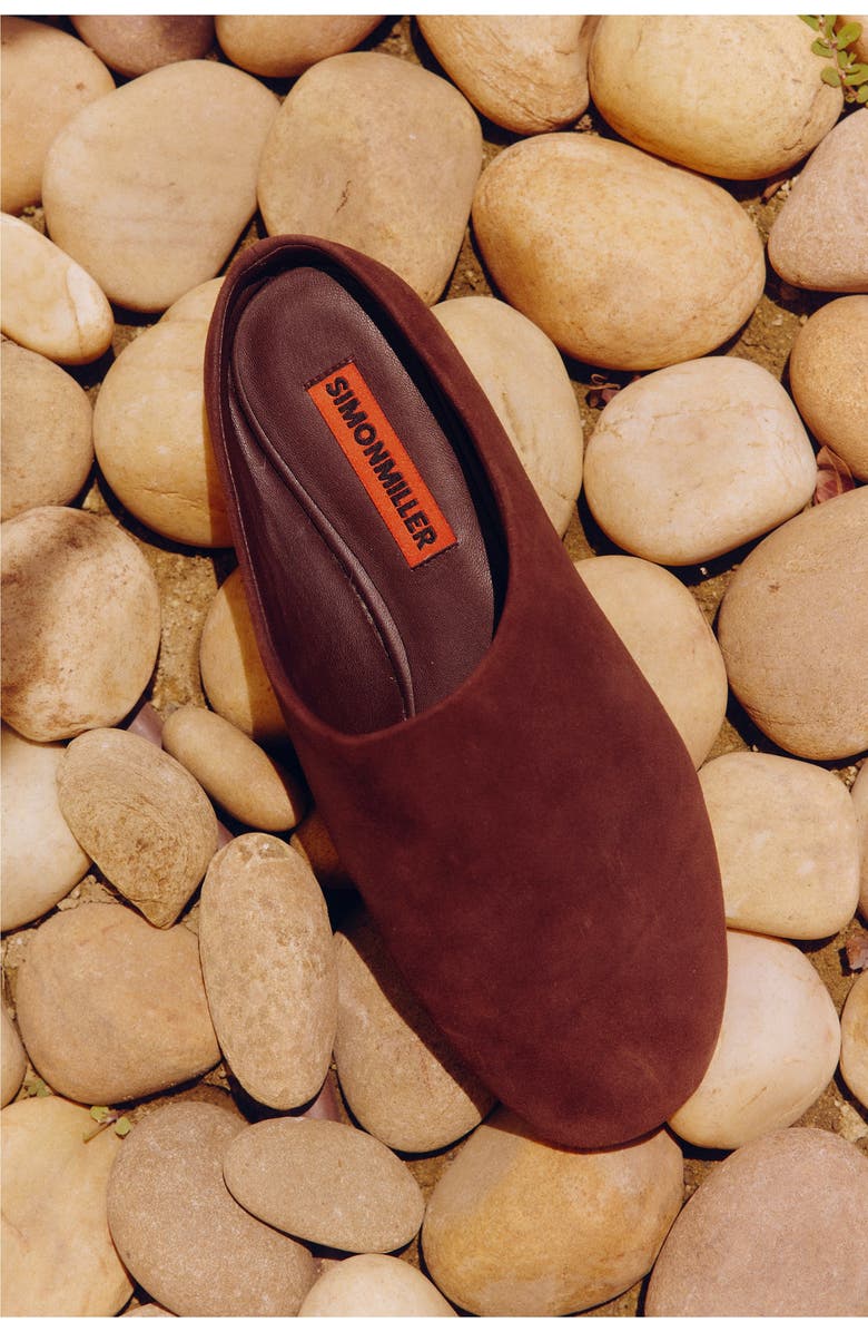 SIMONMILLER Suede Riad Slipper, Alternate, color, Espresso
