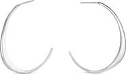 Nabs And Babs Hiba Hoop Sterling Silver Earrings