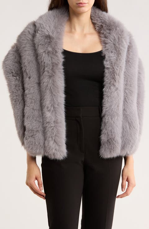 Faux Fur Caplet