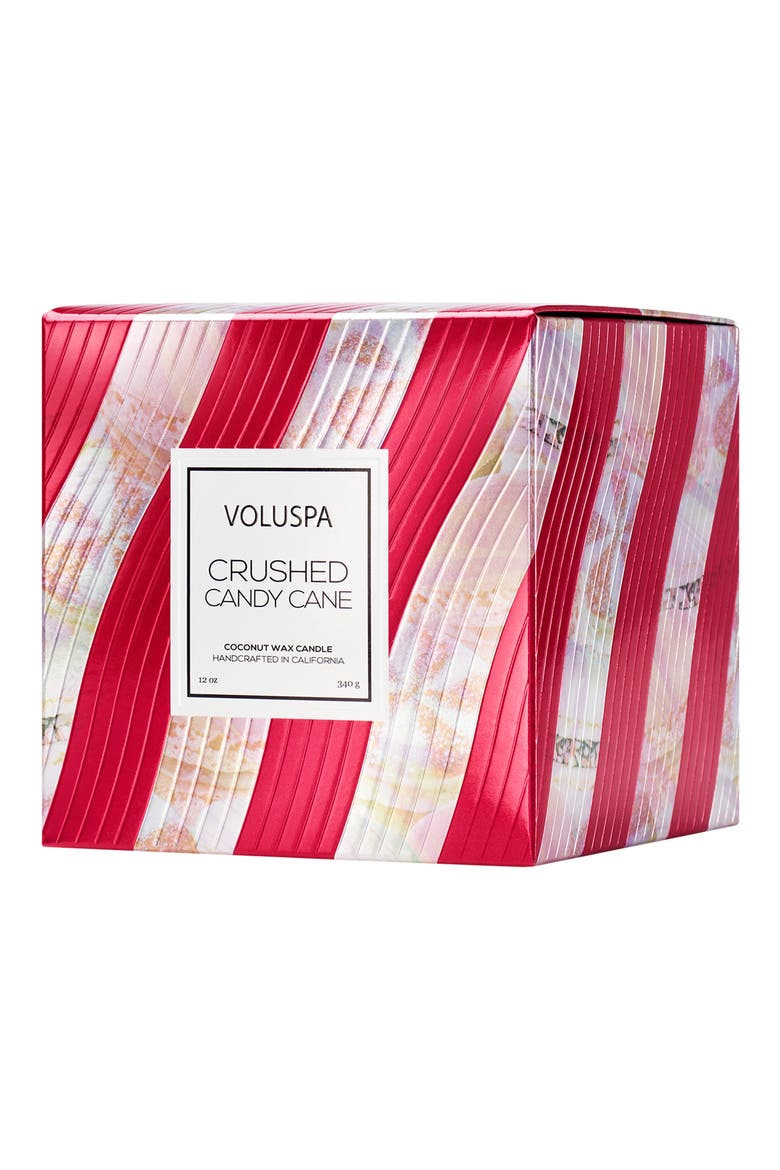 Crushed Candy Cane Luxe Classic Candle, Main, color, NO COLOR