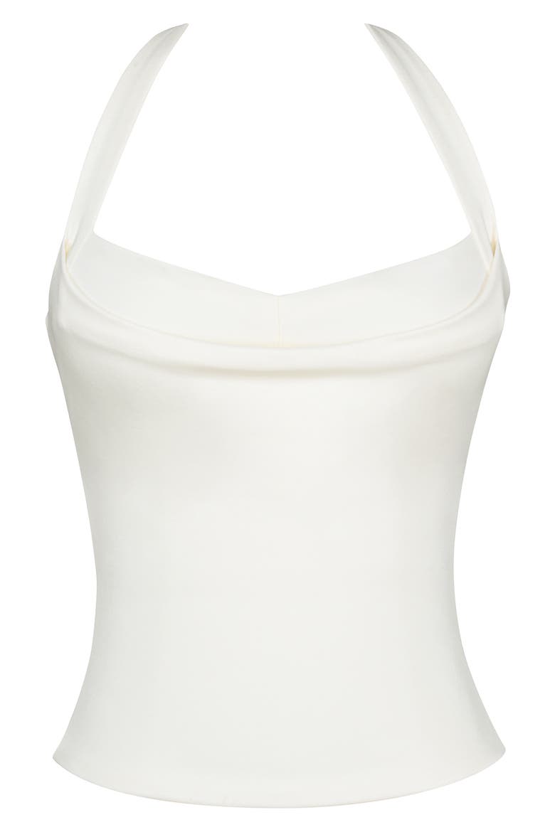 The Peekaboo Halter Corset Top, Alternate, color, IVORY