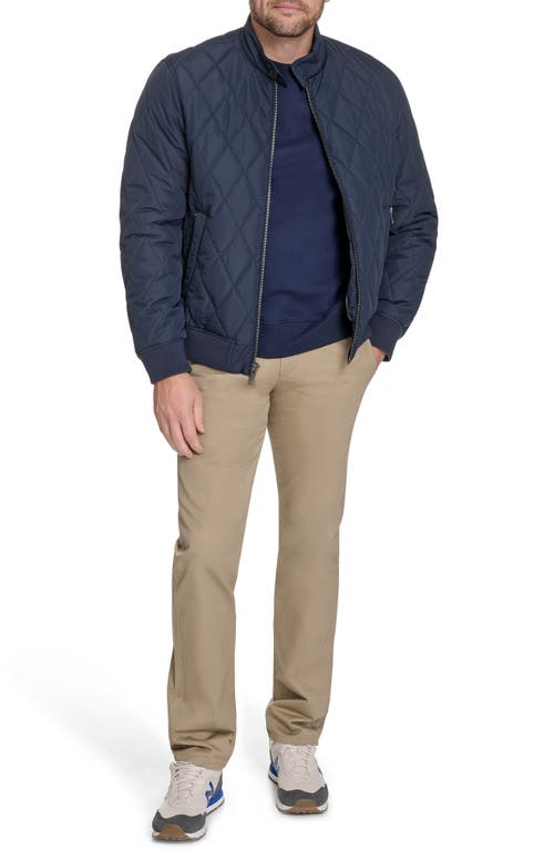 Dockers Men's Quilted Bomber Jacket In Blue