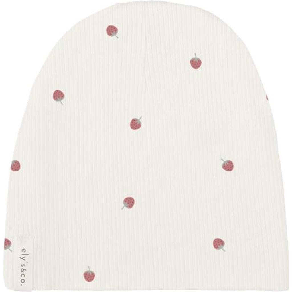 Ely's & Co. Baby Cotton Ribbed Beanie in Strawberry  product