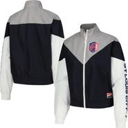 5TH AND OCEAN BY NEW ERA Women's 5th & Ocean by New Era Navy St. Louis City SC Cropped Full-Zip Windbreaker Jacket