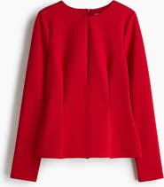 H&M Jersey Peplum Top