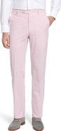 Berle Flat Front Stripe Cotton Seersucker Pants